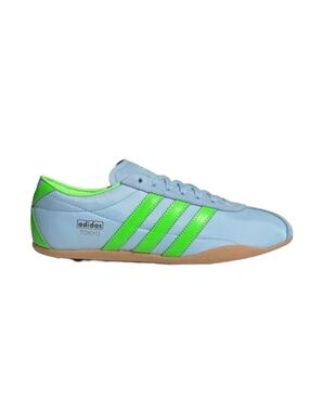 adidas Women’s Tokyo Sneakers in Light Blue and Neon Green